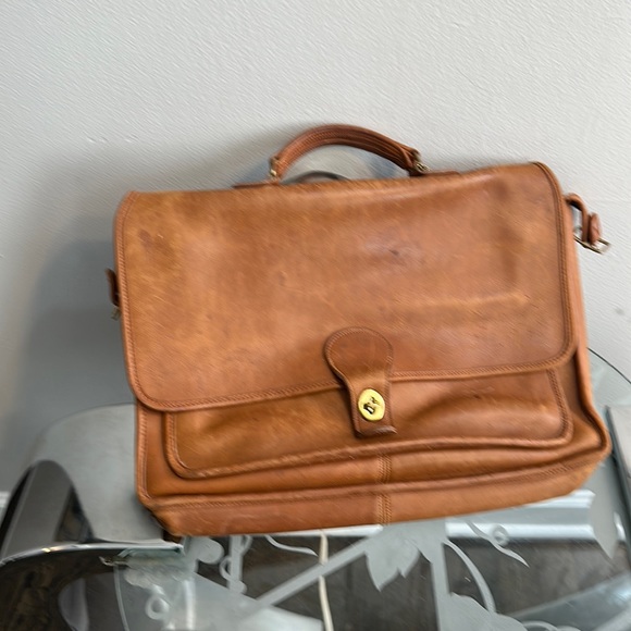 1980s coach Tabic NYC shoulder portfolio, vintage briefcase messenger bag, - Picture 1 of 6